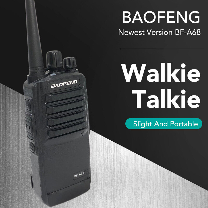 Baofeng BF-A68 10W High-power Walkie Talkie EU Plug 5800mAh Dustproof Anti-fall Portable Handheld Two Way Radio