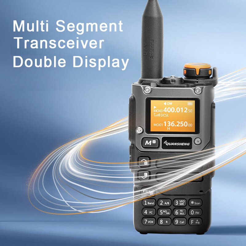 Quansheng UV-K58 5W Walkie Talkie Air Band Radio UHF VHF DTMF FM Scrambler NOAA Tyep-C Charging Wireless Frequency Two-Way Handh