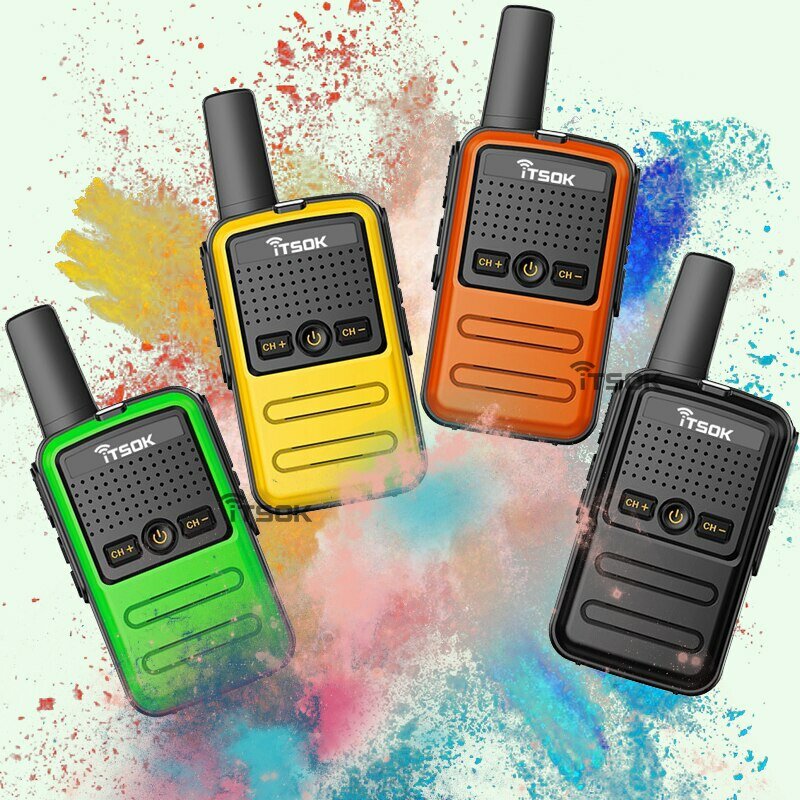 2Pcs ITSOK PMR446 Mini Walkie Talkie Long Range Commutator Station Kid Toys Amateur Radio Portable Handheld Two Way Radio Europe