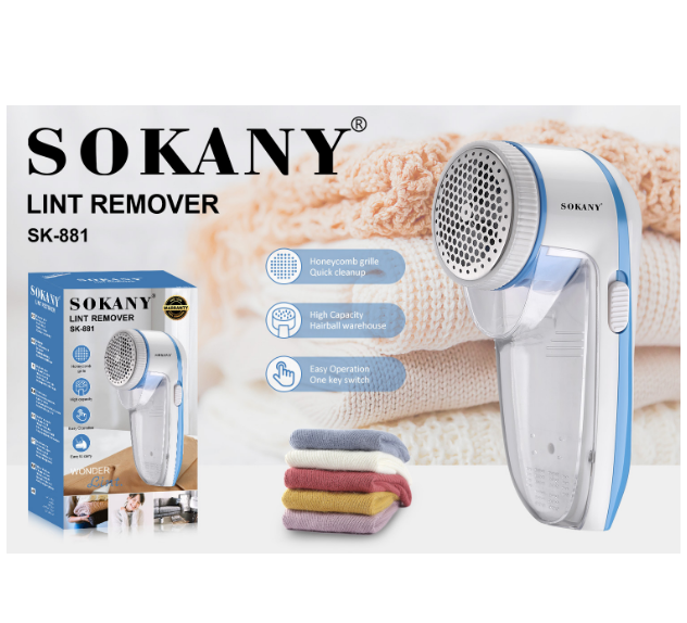 SOKANY 881 Hairball Trimmer Clothes Defur Remover USB Rechargeable Shaving Device