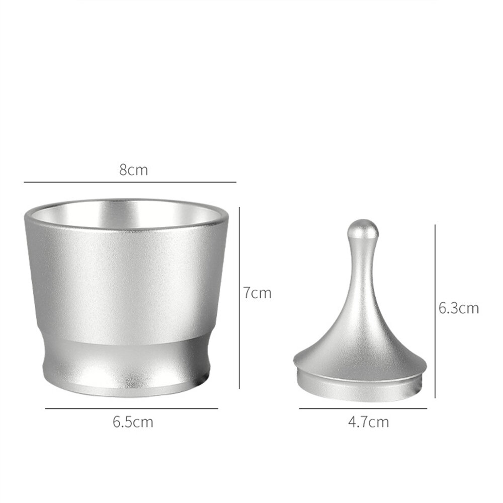 Coffee Powder Cup Aluminum Alloy Bean Bin 58mm Handle Falling Powder Cup Hand-brewed Coffee Powder Measuring Device