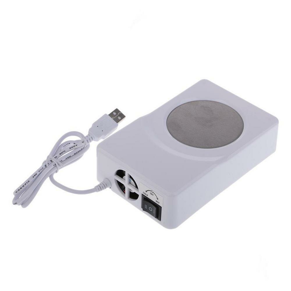 USB Cooling Saucer Hot Cold Dual-Purpose Saucer USB Insulated Pad Placemat Portable Refrigerator Office Cold Drink