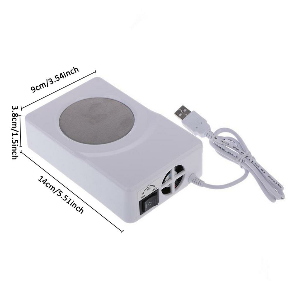 USB Cooling Saucer Hot Cold Dual-Purpose Saucer USB Insulated Pad Placemat Portable Refrigerator Office Cold Drink