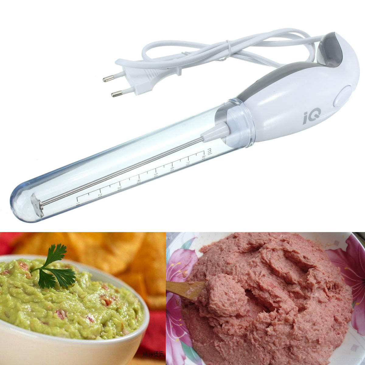 Food Frother Handheld Electric Milk Frother Food Grade Stainless Steel Blender CO