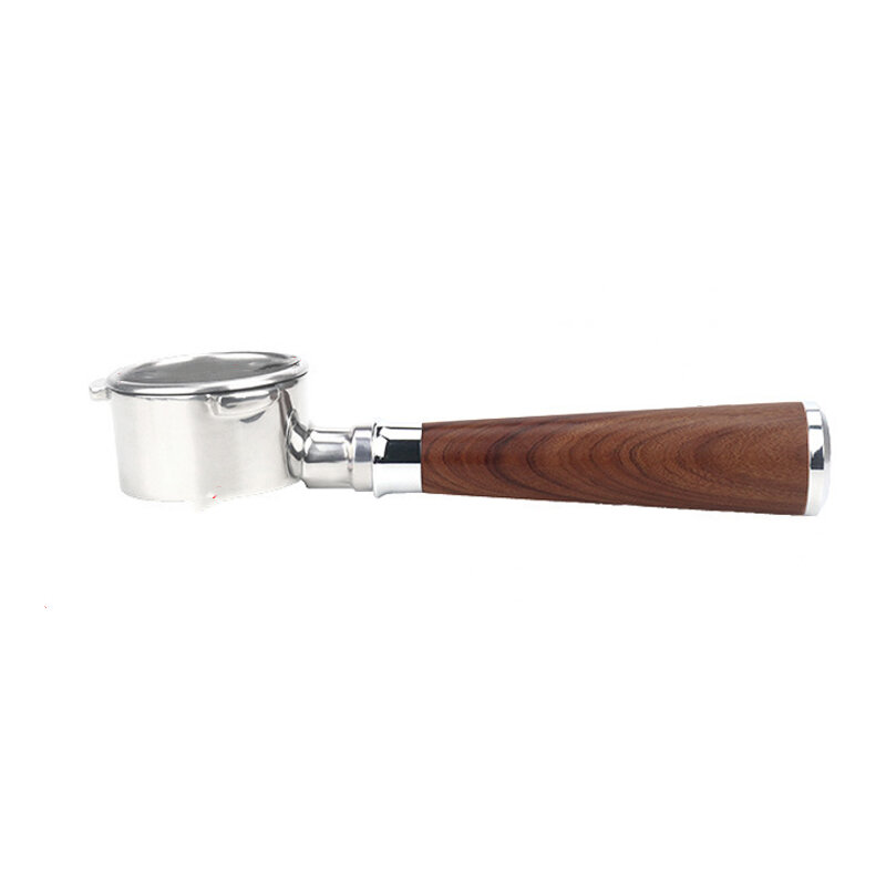 HiBREW 51MM/58MM Tamper Coffee Powder Handle 304 Stainless Steel Solid Wood COD