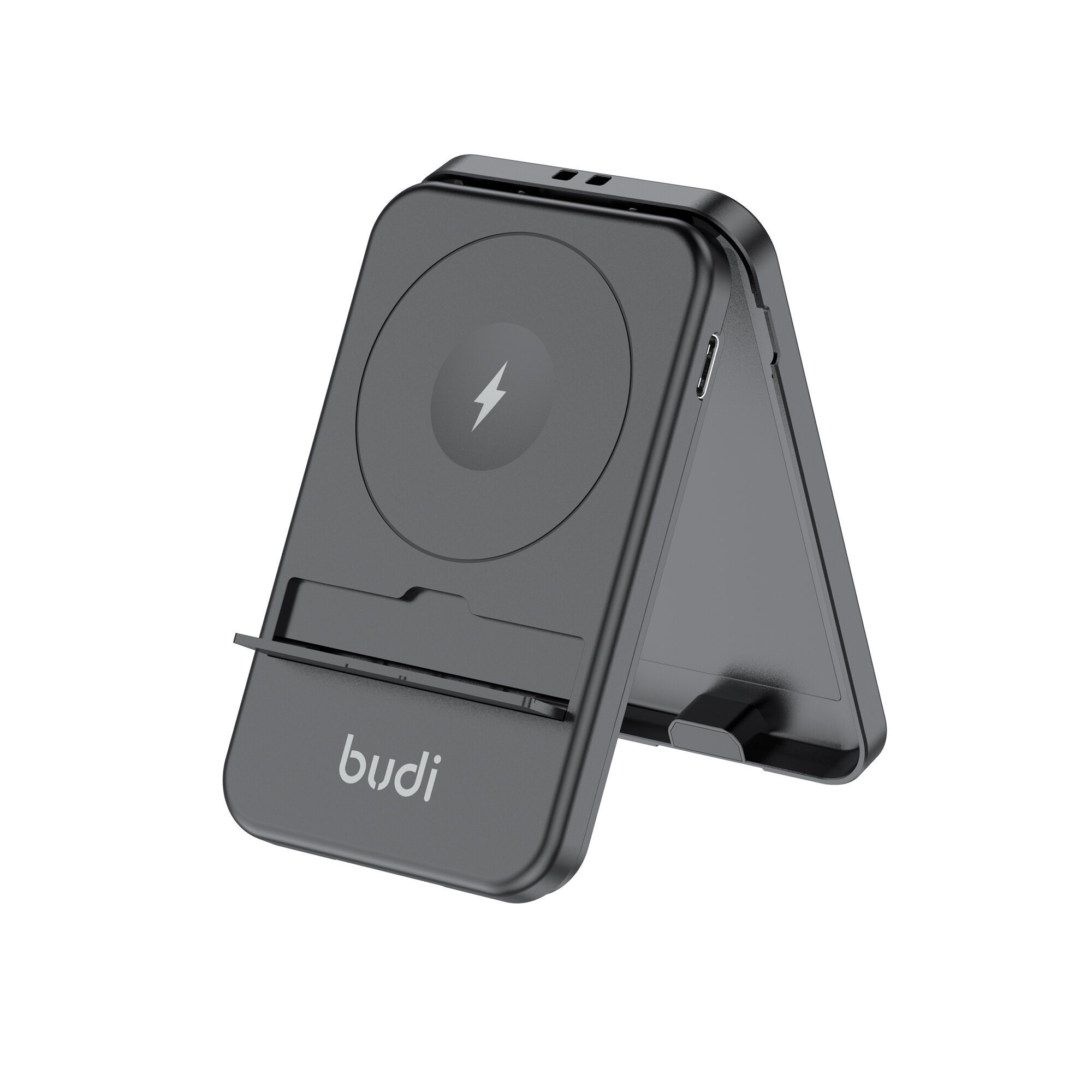 BUDI 14-IN-1 Multi-functional Box 15W (1 for 3) Wireless Charger Multi-Cable 6 Types Cable TF Card Memory Reader