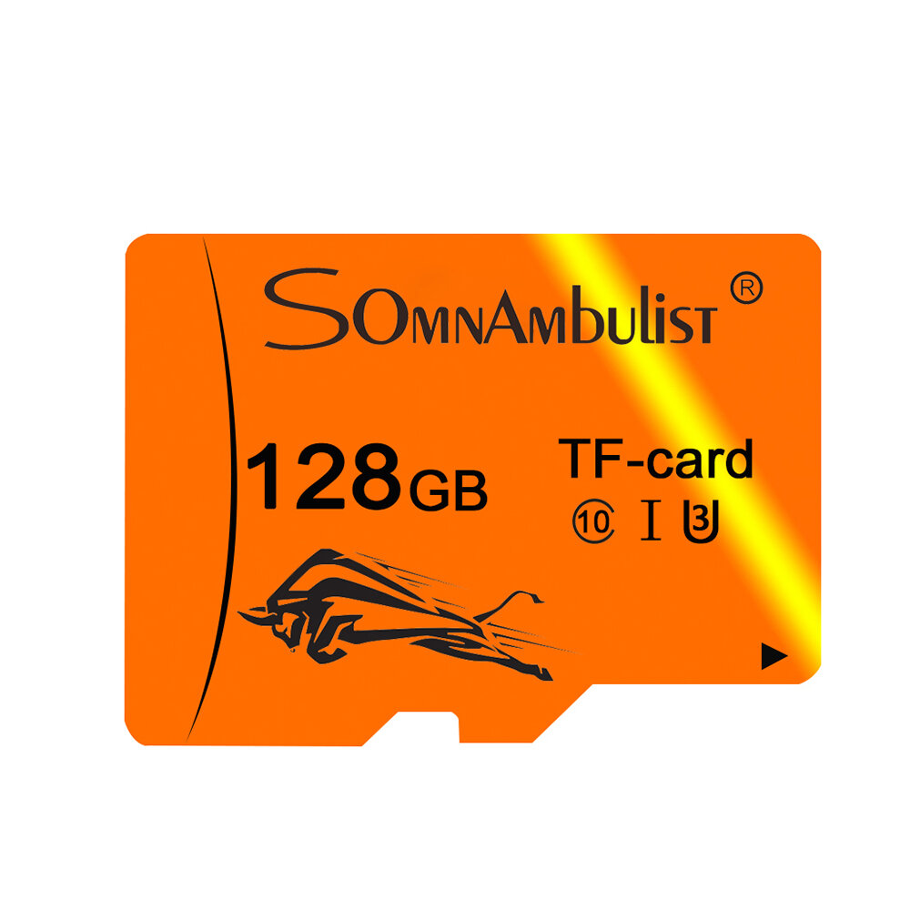 Somnambulist C10 U3 TF Memory Card 16G 32G 64G 128G High Speed Flash Storage Card for Camera Mobile Phone