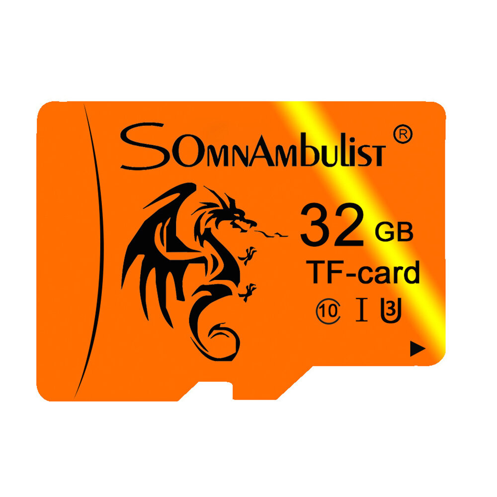 Somnambulist C10 U3 TF Memory Card 16G 32G 64G 128G High Speed Flash Storage Card for Camera Mobile Phone