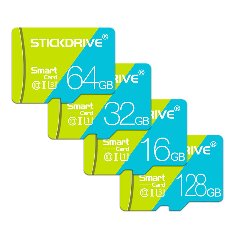 Stickdrive Class 10 High Speed TF Memory Card 64GB 128GB 256GB Micro SD Card Flash Card Smart Card for Phone Camera Driving Reco