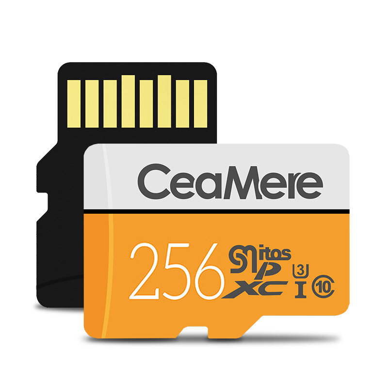 Ceamere Memory TF Card 256GB/128GB/64GB Class10 High Speed Micro SD Card Flash Card Smart Card for Phone Camera Driving Recorder