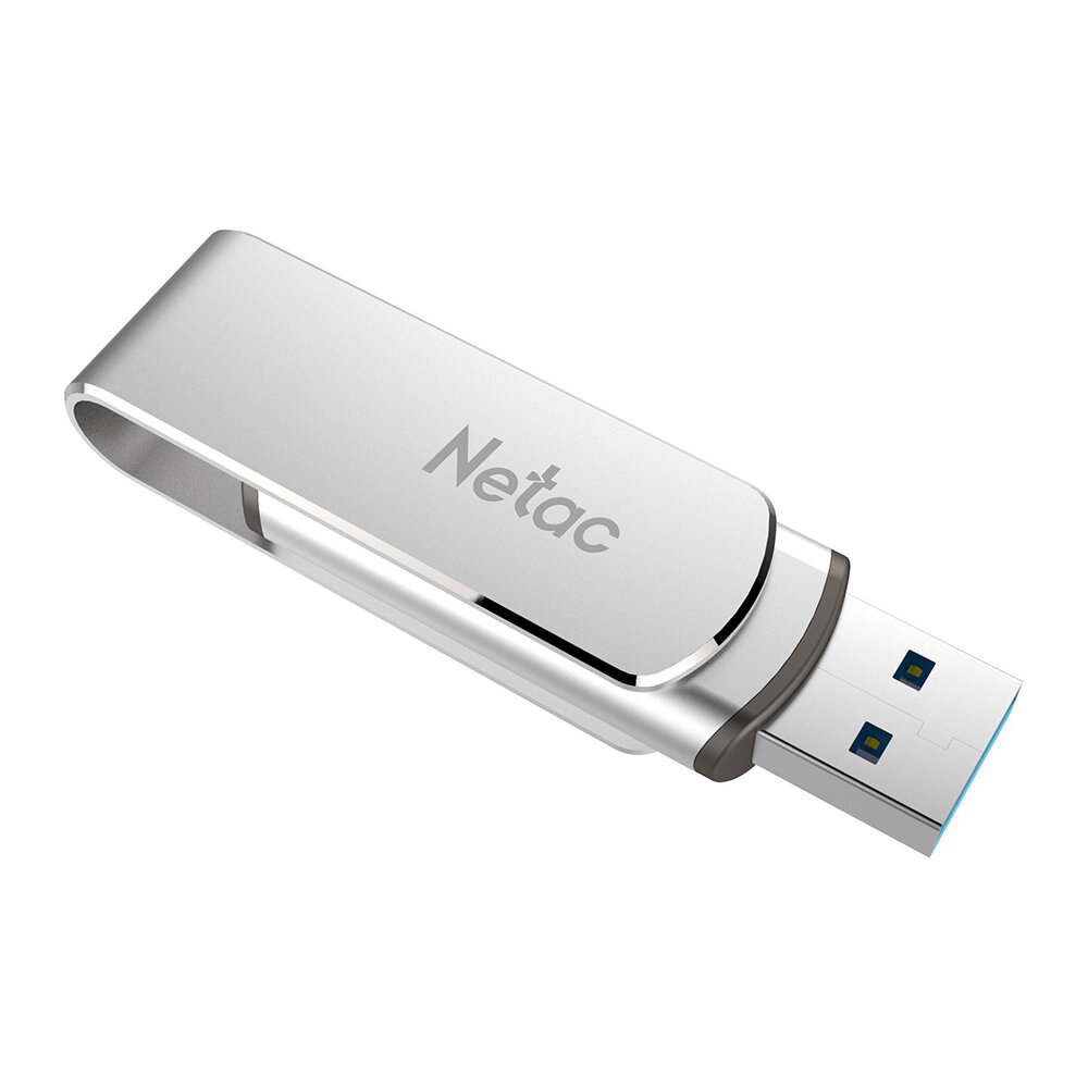 Netac USB 3.0 Flash Drive 360° Rotation Aluminum Alloy USB Disk 32G 64G 128G 256G Portable Thumb Drive for Computer Laptop U