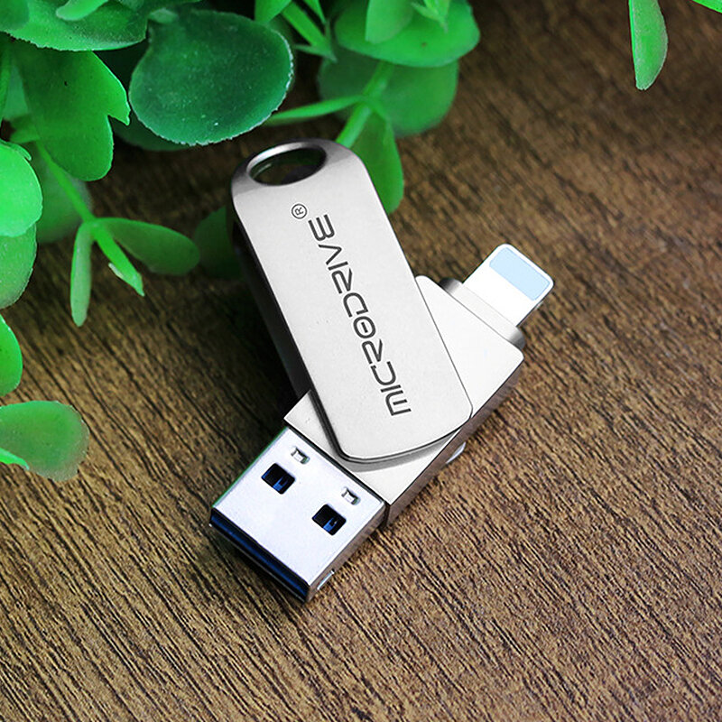 Microdrive 128GB USB Flash Drive USB3.0 Dual Interface High Speed Pendrive Mini Portable Memory U Disk for Phone TV Laptop