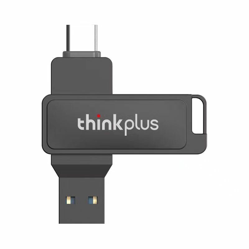 Lenovo Thinkplus MU233 USB3.2 Flash Drive High Speed Dual-interface Pendrive 256GB Mini Portable Memory U Disk for Phone TV Tabl