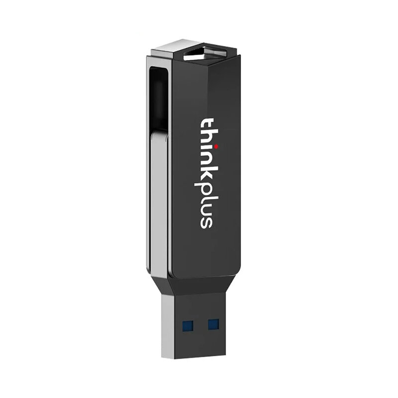 Lenovo Thinkplus MU254 USB3.0&Type-C Dual Port Metal U Disk 32/64/128/256/512G Rotatable USB Flash Drive High-speed U Disk for P