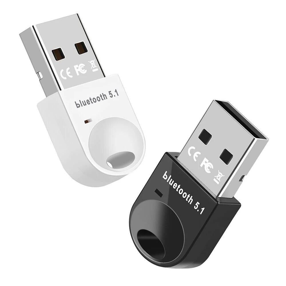 USB Bluetooth 5.1 Adapter Mini Wireless Bluetooth Dongles Audio Receiver Transmitter Supports Win8.1/10/11 win7