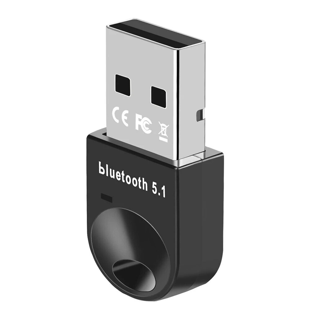 USB Bluetooth 5.1 Adapter Mini Wireless Bluetooth Dongles Audio Receiver Transmitter Supports Win8.1/10/11 win7