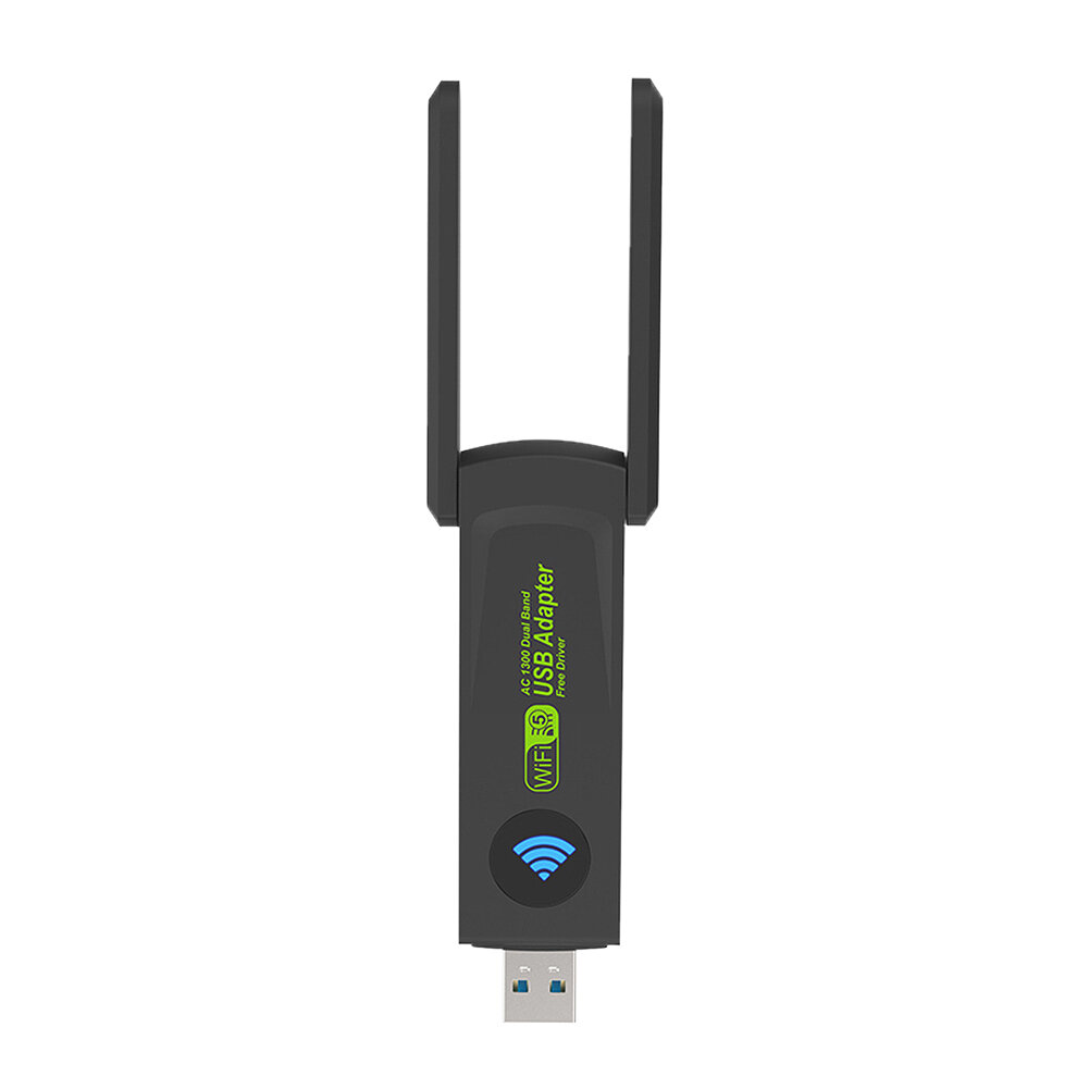 1300M USB3.0 WiFi Adapter 2.4G/5GHz Wireless Dual Band Wi-Fi Dongle Network Card Receiver for PC Desktop Laptop