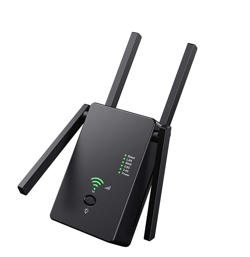 1200M Dual Band Wireless AP Repeater 2.4GHz 5.8GHz Router Range Extender WiFi Amplifier Signal Extend WiFi Booster