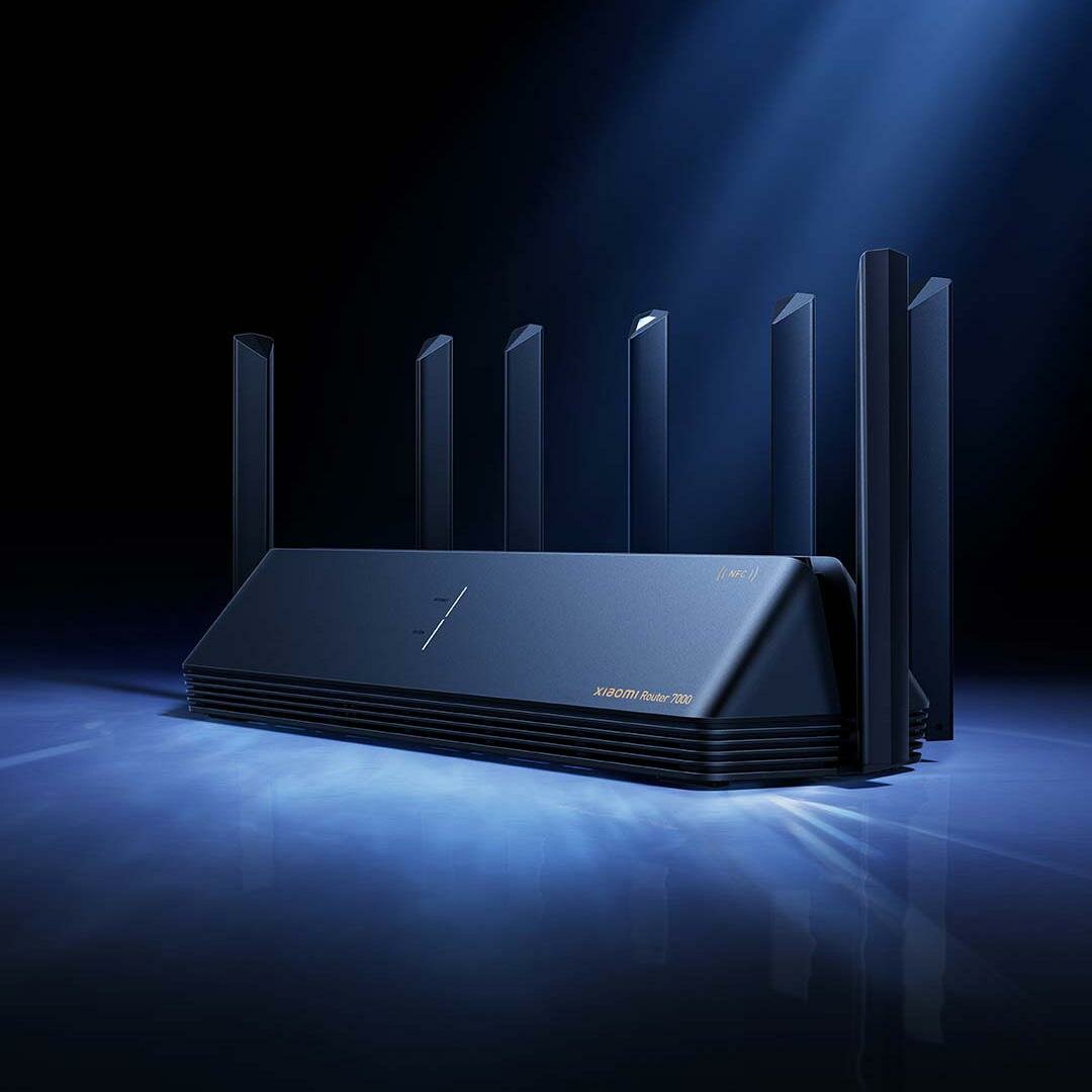 Xiaomi Mi 7000 Tri-Band Router WiFi Repeater 1GB Large Memory USB 3.0 IPTV 4 x 2.5G Ethernet Ports Modem Signal Amplifier NFC Me