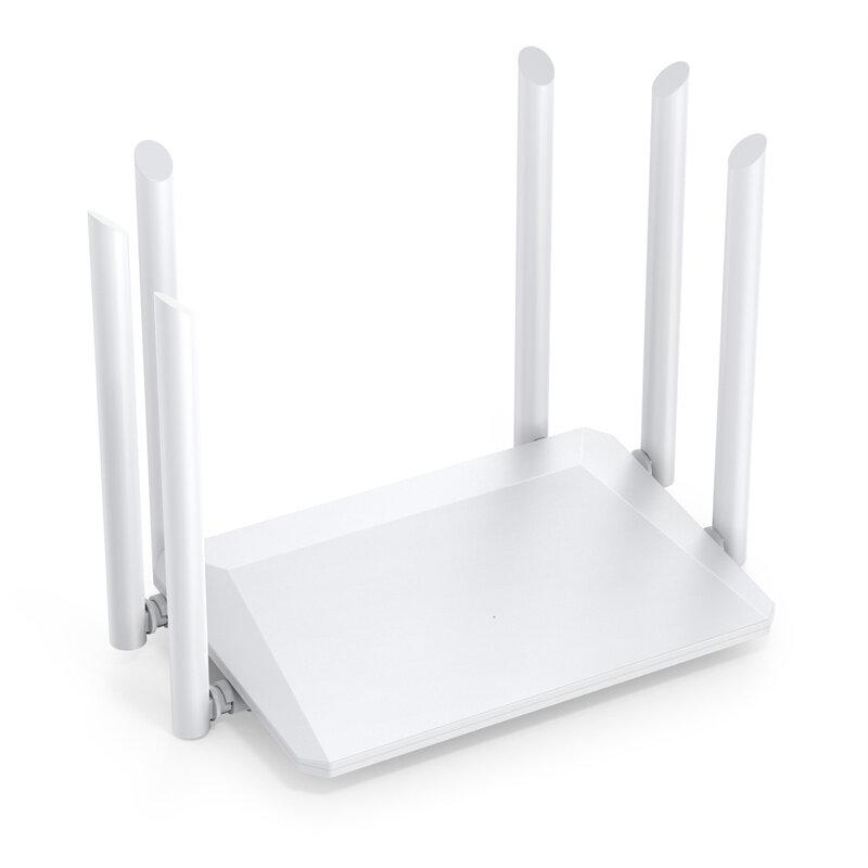 UNT 1200Mbps Wireless Router External Antennas Modem Router Wide Coverage Signal Amplification Signal Stability for Games Media