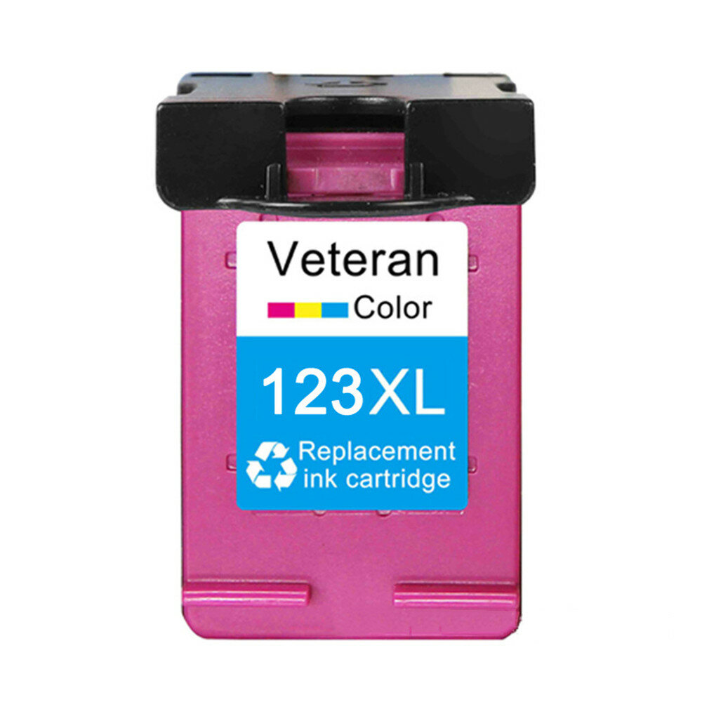 Veteran VH123XL Ink Cartridge Compatible with HP 123xl Cartridge 2130/2630/3630/3830 Printer School Office Use