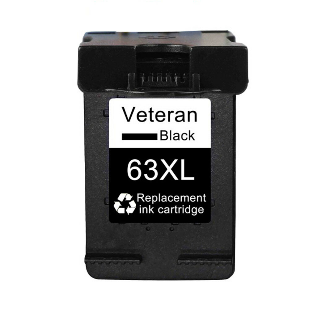 Veteran VH-63XL Ink Cartridge Compatible with HP63 2131 2132 1112 Printer Stationery Office School Use