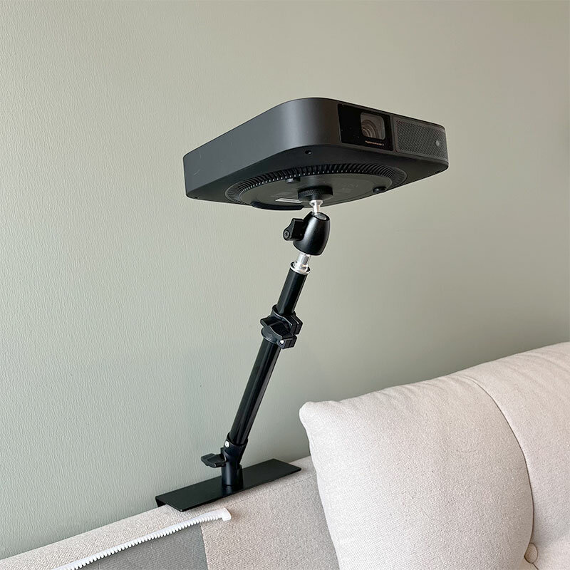 Multi-angle Adjustable Projector Bracket No Punching Metal Stand for Home Bed Sofa