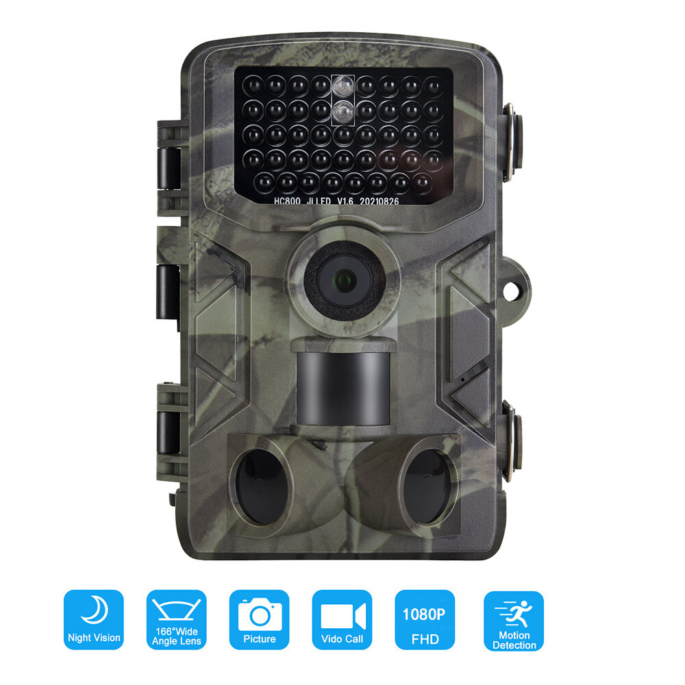 Suntek HC-808A 24MP 1080P Night Vision Waterproof Hunting Camera 0.3s Trigger Time 120° Lens Angle Recorder Wildlife Trail C