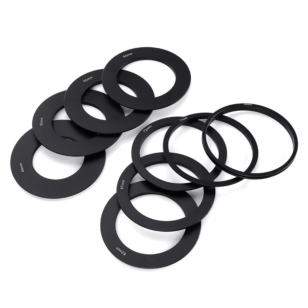 10 in 1 Lens Filter Adapter Holder with 49/52/55/58/62/67/72/77/88mm Lens Adapter Ring