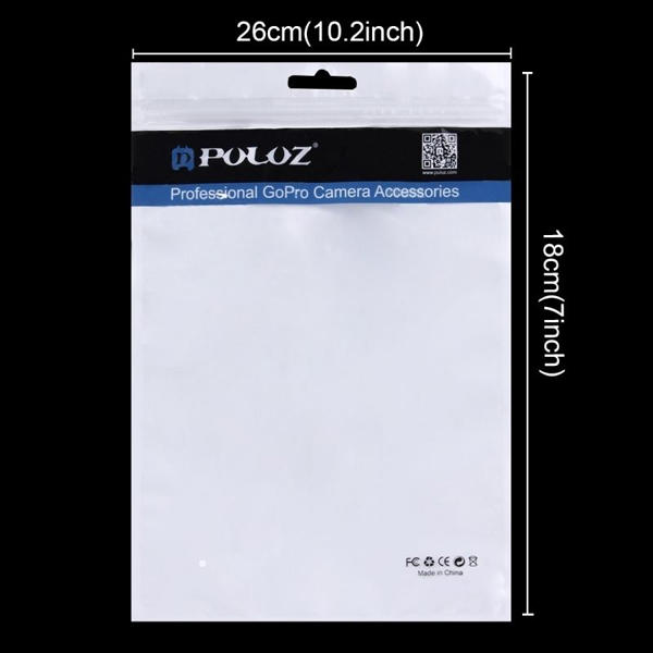 PULUZ 10pcs 26cm x 18cm Hang Hole Clear Front White Bag for Gopro Accessories COD