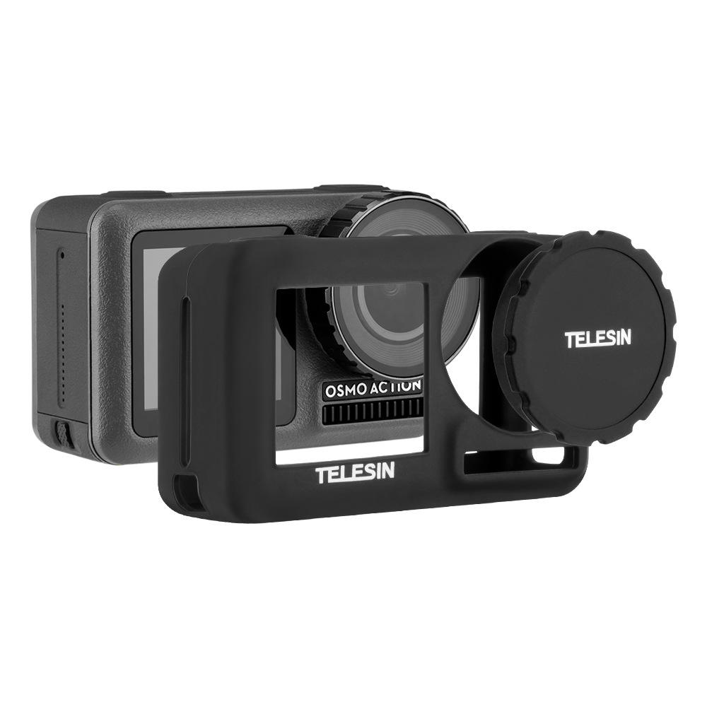 TELESIN OA-BHT001 Protective Frame Shell Case Lens Cap with Strap for GoPro Hero 7 6 5 Black Sports Action Camera