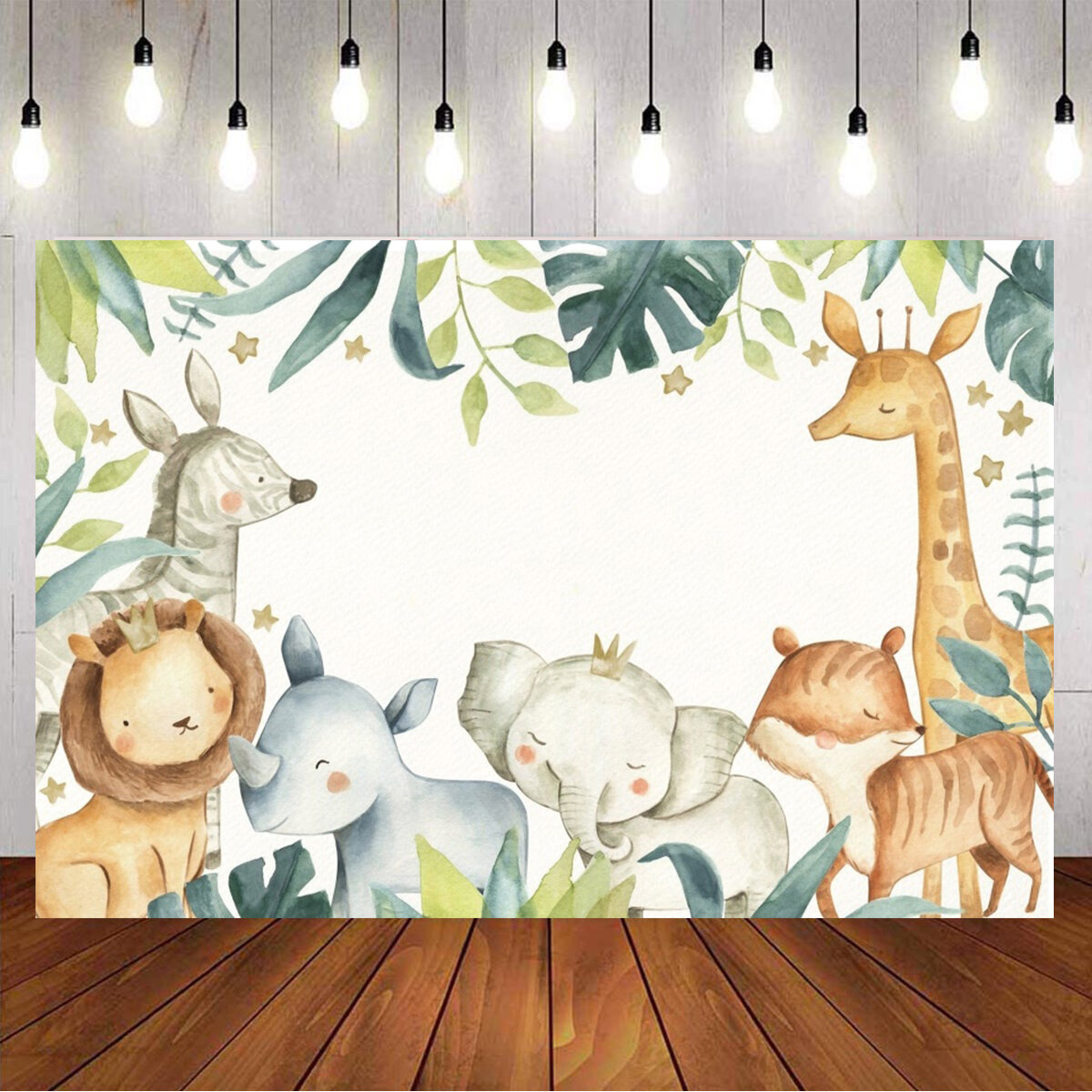 5x3FT 7x5FT 9x6FT Cartoon Forest Animal Birthday Studio Photography Backdrops Background