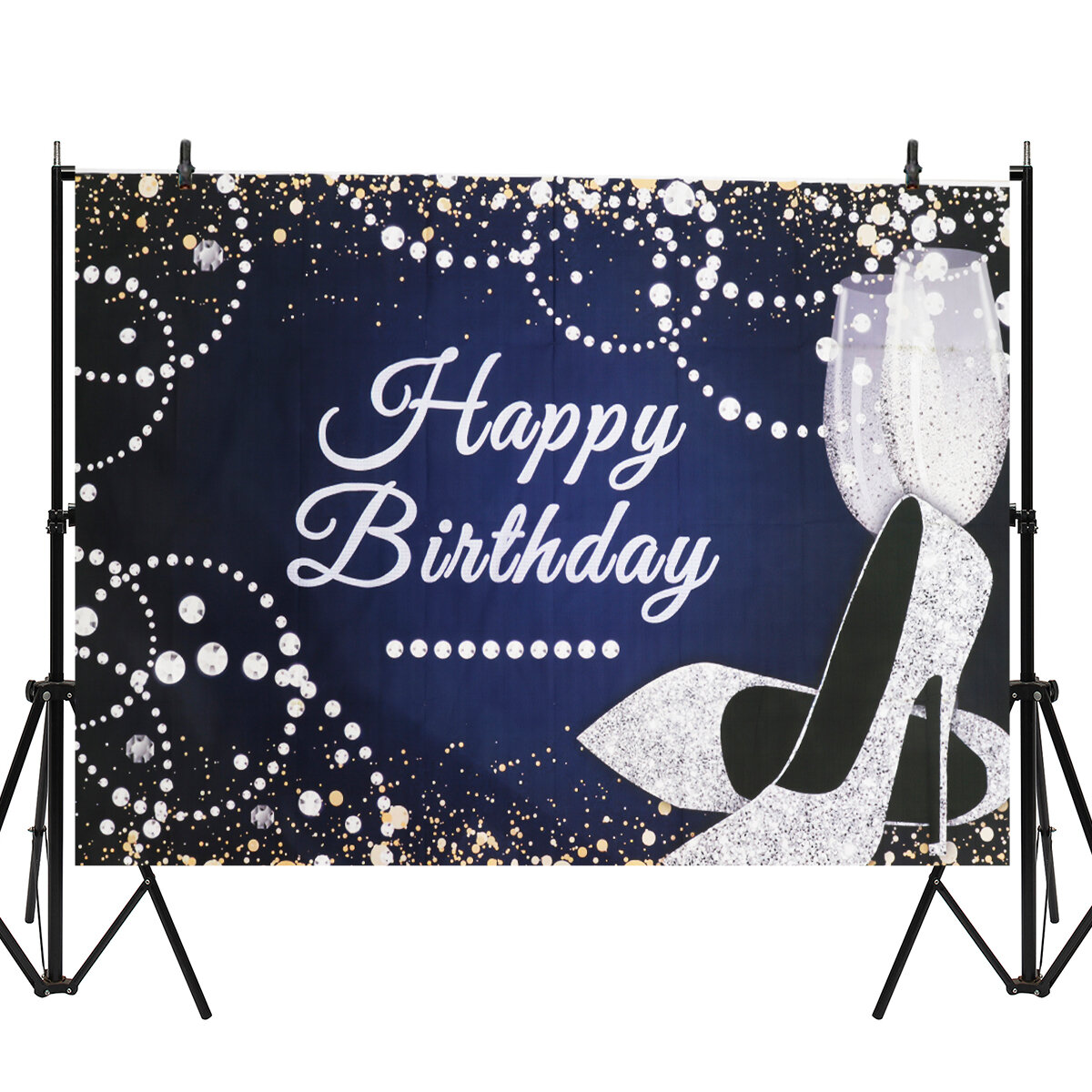 Happy Birthday Photography Background Lady Queen Theme Party Prom Backdrop Decor Prop