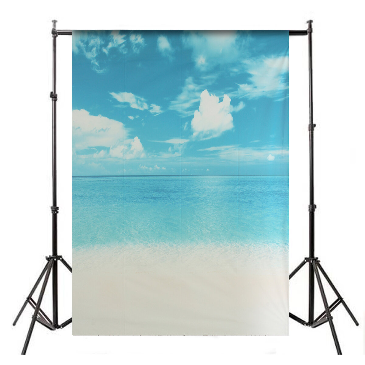 New Durable 5x7ft Cotton Photography Backdrop Seaside Beach Background Studio Props