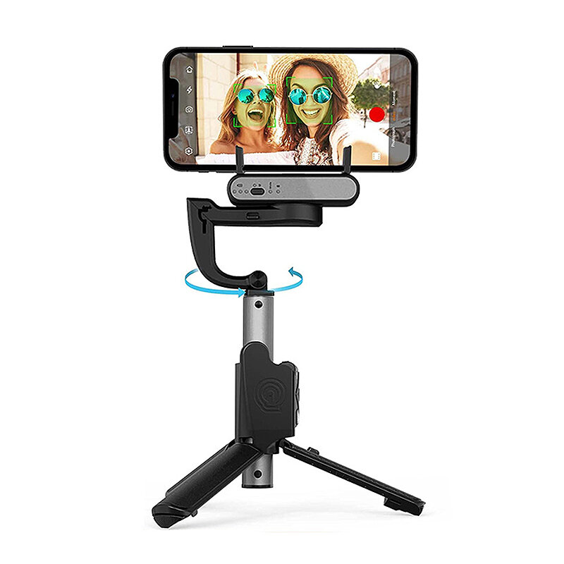 Hohem iSteady Q Single-Axis Gimbal Stabilizer 360° Face Tracking Automatic Balance Selfie Stick Adjustable Tripod with Remot