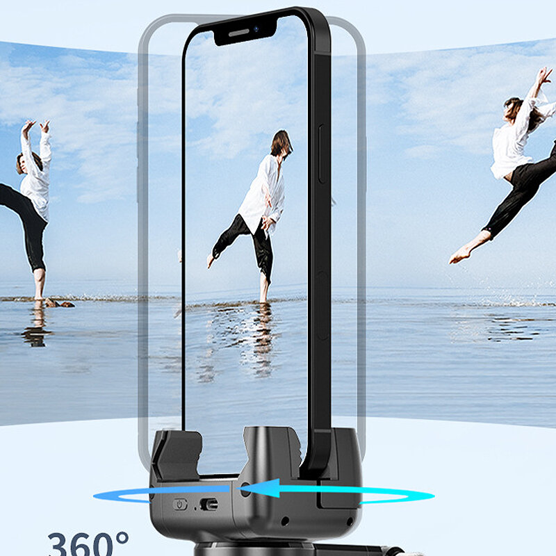 Portable Anti-shake Gimbal Stabilizer 360 Rotation Following Shooting Mode Selfie Stick Tripod Gimbal for Smartphone Live Photog