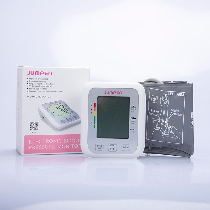 JUMPER JPD-HA120 Arm Type Electronic Blood Pressure Monitor LCD Digital Display Automatic Shutdown Operation Blood Pressure Moni