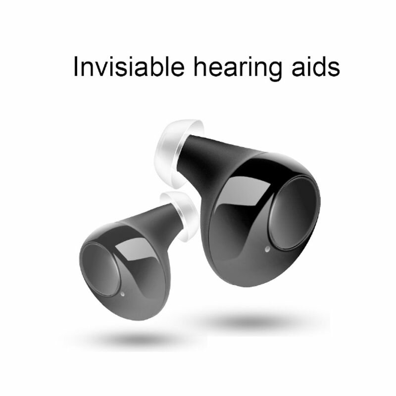 USB Rechargeable Hearing Aids Sound Amplifier Invisible Hearing Loss Low-Noise For Elderly Deaf