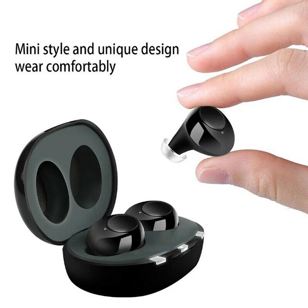 USB Rechargeable Hearing Aids Sound Amplifier Invisible Hearing Loss Low-Noise For Elderly Deaf