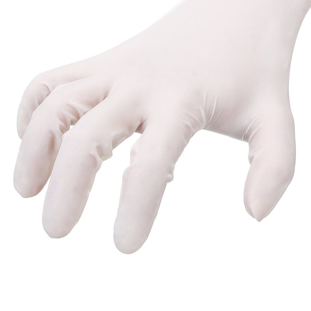 DG-LG01 100PCS Disposable Natural Latex Gloves S/M/L Daily Glove COD