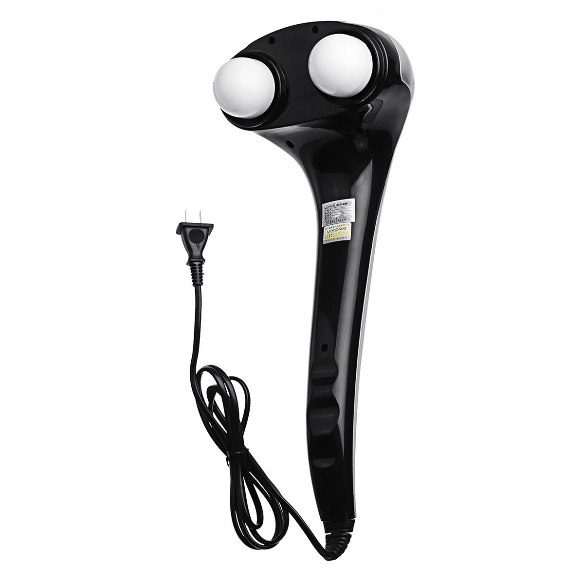 Double Head 3 Interchangeable Nodes Variable Speed Handheld Electric Massager Deep Percussion