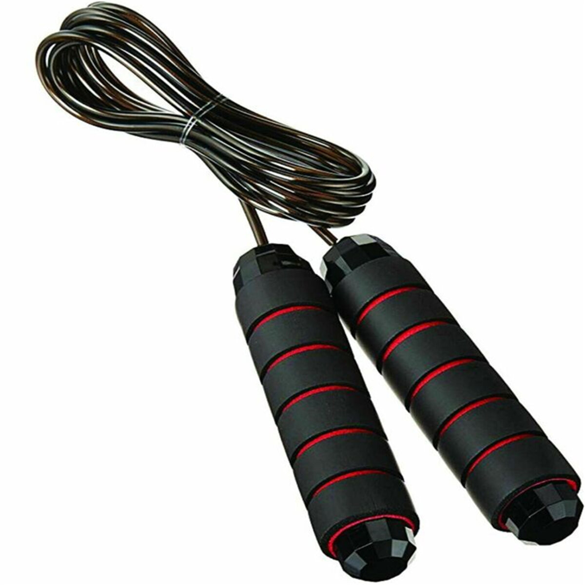 10ft Jump Rope Boxing Weighted Ball Bearing Beaded Rope Jumping Fitness Gym Exercise Tools