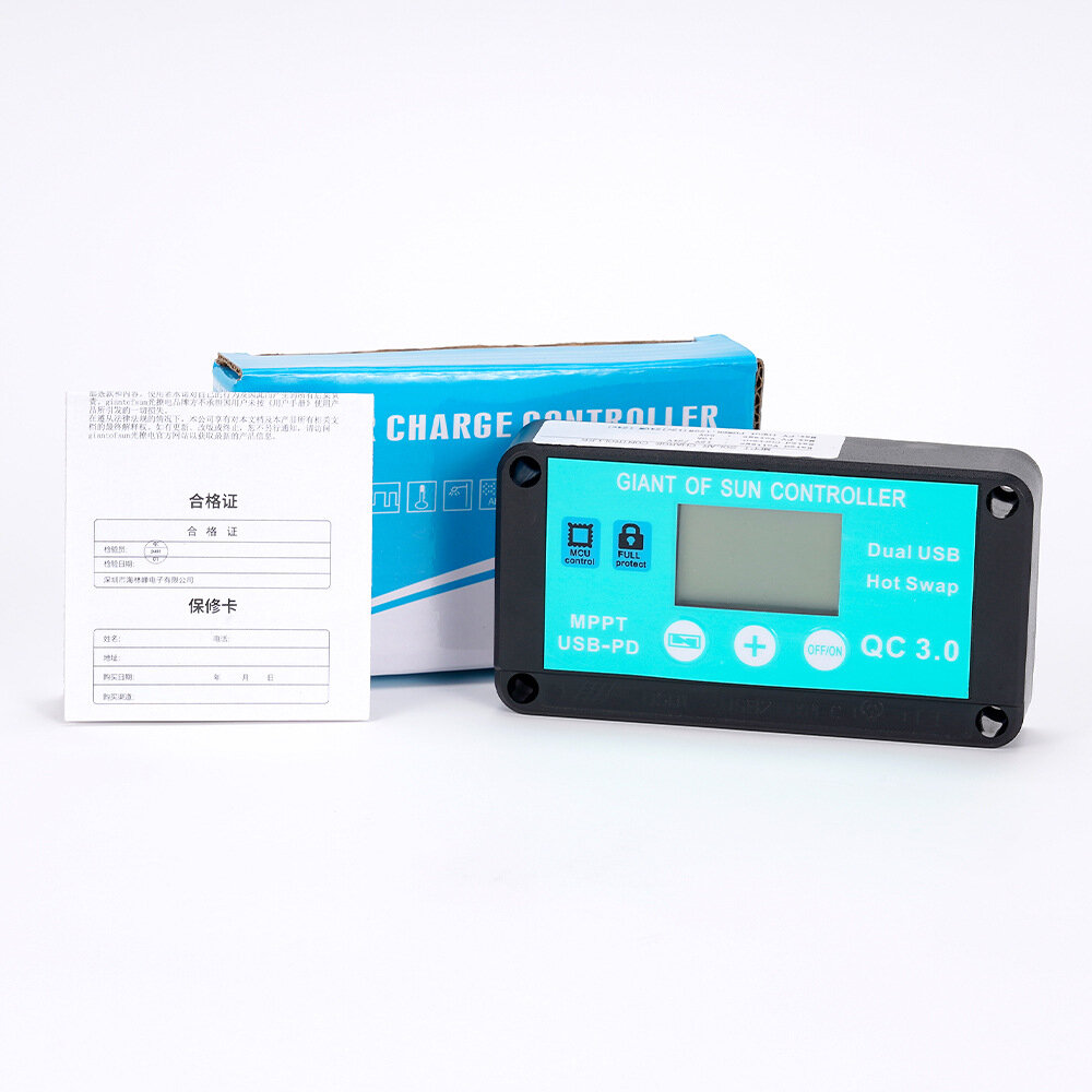 Solar Controller Mppt Precise Monitoring Controller With Function LCD Screen Multiple Protection Solar Charge Controller