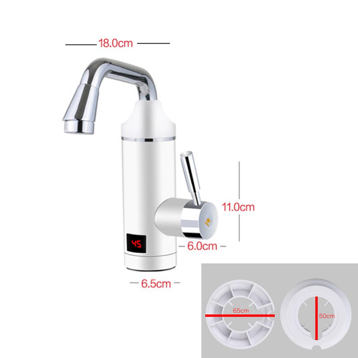 220V 2000W Household Electric Water Faucet Tap Hot Water Heater Instant COD