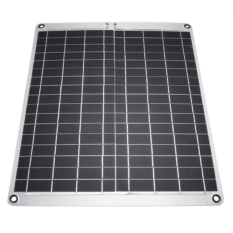 12V/5V 20W Monocrystalline Silicon Solar Panel With Alligator Clip COD