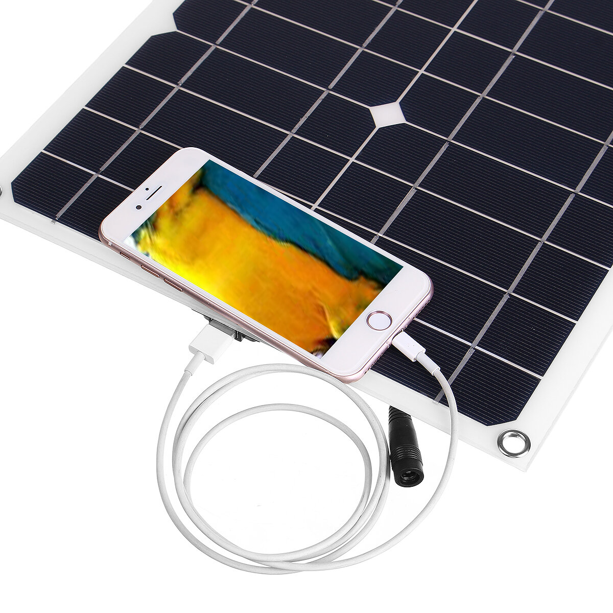 100W 18V Mono Solar Panel USB 12V/5V DC Monocrystalline Flexible Solar Charger For Car RV Boat Battery Charger Waterproof