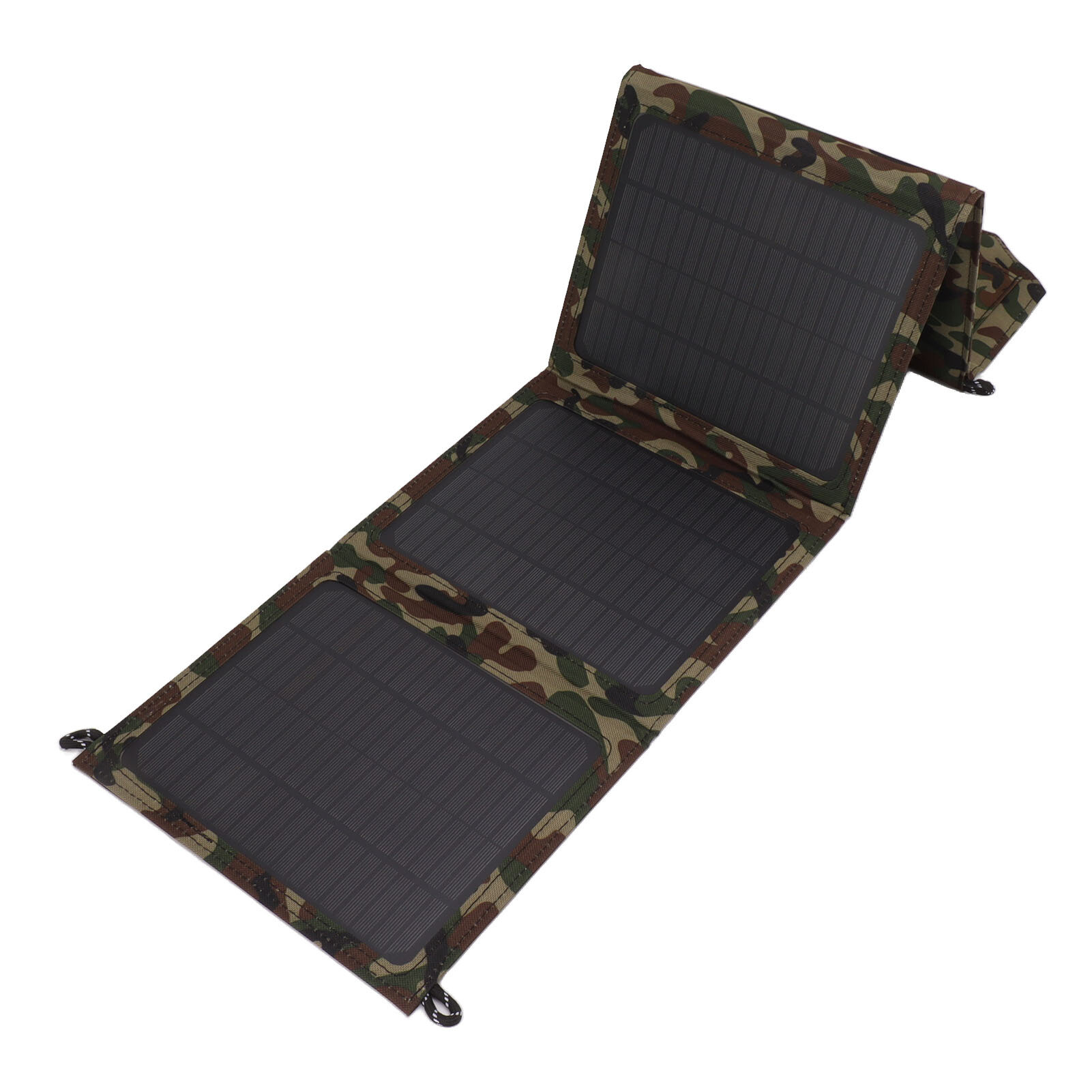 40W18V Solar Panel Folding Bag Dual USB12-5V Charger Single Crystal Camouflage Portable Outdoor Charging Energy Storage