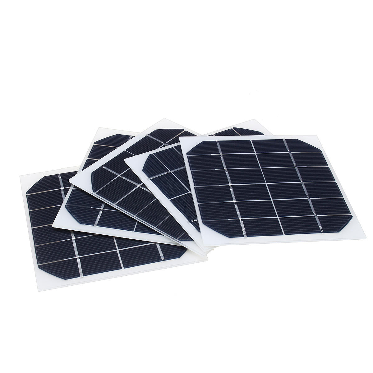 5Pcs 6V 350MA Monocrystalline 2W Mini Solar Panel Photovoltaic Panel COD