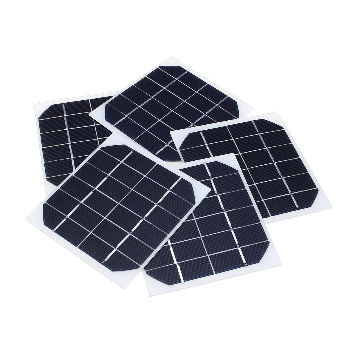 5Pcs 6V 350MA Monocrystalline 2W Mini Solar Panel Photovoltaic Panel COD