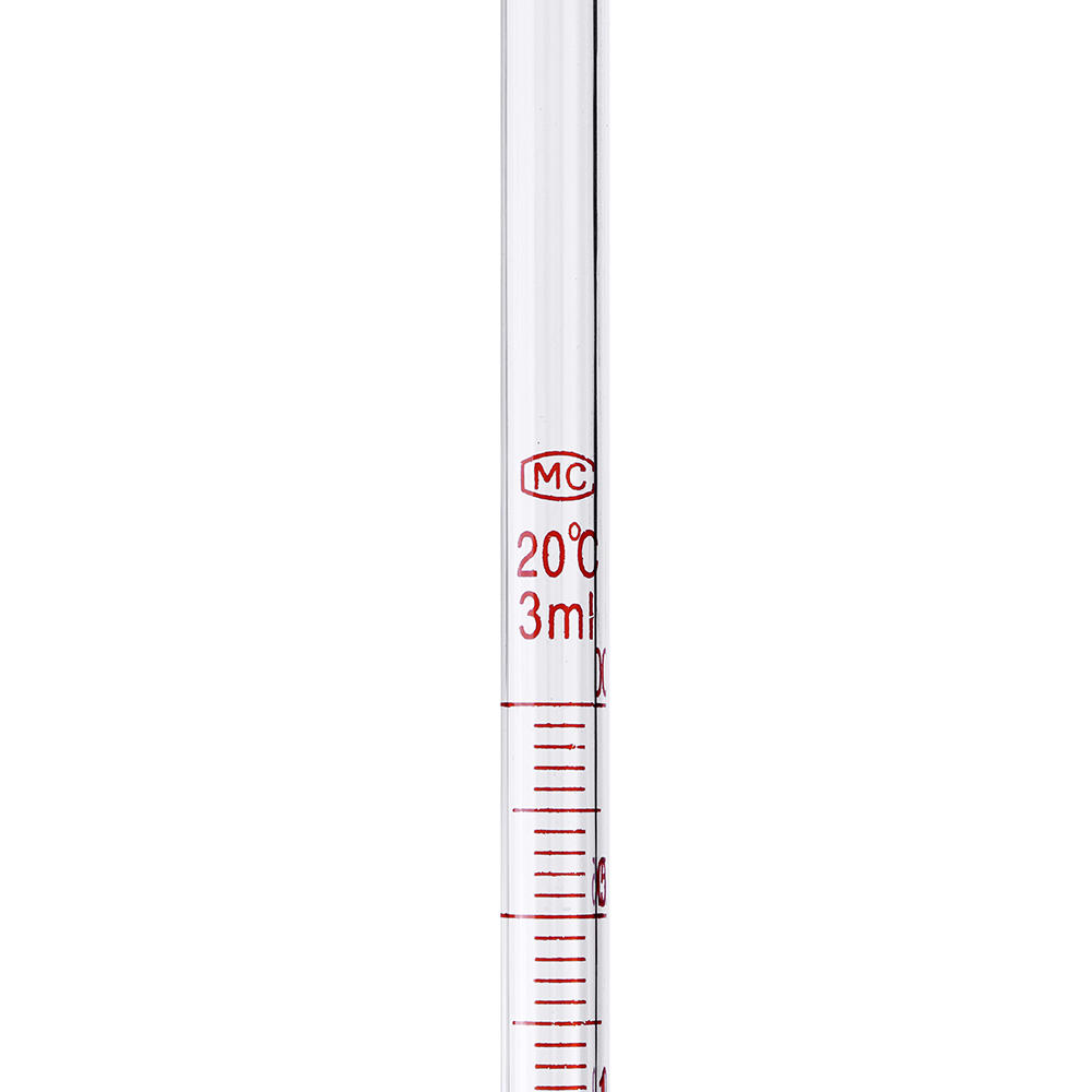 1/2/3/5/10ml Glass Short Pipette With Scale And Bubble Lab Glassware Kit COD